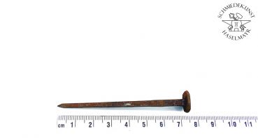 Alter Nagel handgeschmiedet  Kopf-Dm 12 mm / Länge 73 mm