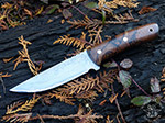 Damastmesser mit Holzgriff aus Buche