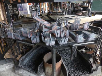 Mei&szlig;el in der Schmiede