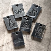 Schlüsselanhänger aus Eisen mit Motiv