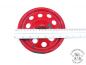 Preview: Email-Topf-Deckel rot/weiße Punkte Dm 175 mm