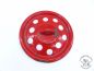 Preview: Email-Topf-Deckel rot/weiße Punkte Dm 175 mm