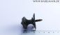 Preview: Messingknopf mit Gewinde und Rosette Nr. 3