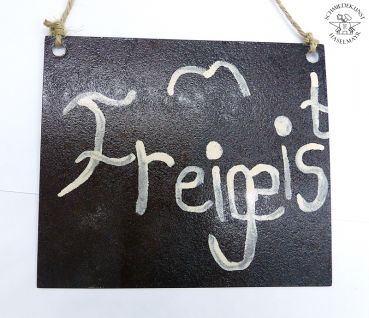 Blechschild mit Spruch "Freigeist"