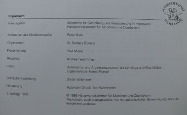 Überbetriebliche Lehrlingsunterweisung im Fachbereich Gestaltung für Auszubildende im Metallbauerhandwerk