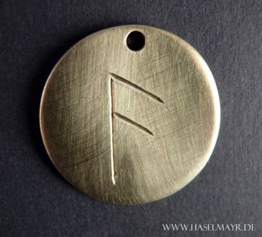 Rune Messing groß:Ansur/Ansuz/A