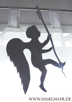 Hänge-Engel silber groß