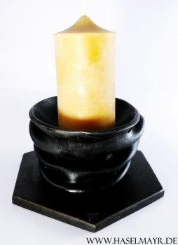 Kerzenhalter Meditation für Stumpenkerzen/Dekoschale