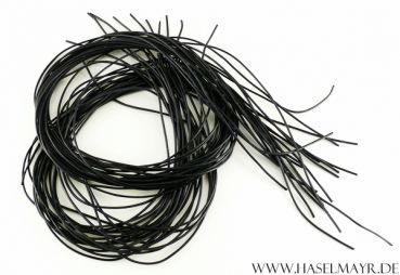 Lederband, schwarz mit Länge 100 mm