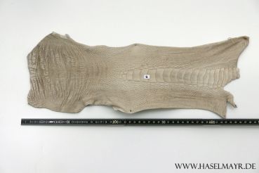 Straußenleder Beinleder grau natur Nr. 2