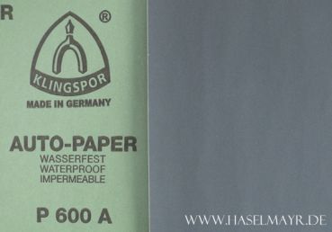 Schleifpapier Körnung 600