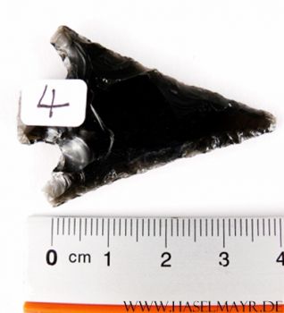 Pfeilspitze/Speerspitze aus Obsidian Nr. 4