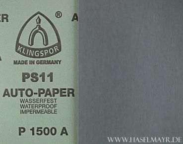 Schleifpapier Körnung 1500