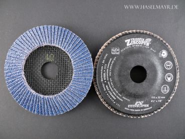 Trimfix Zircopur Fächerschleifscheibe 115 x 22,2 mm K 40
