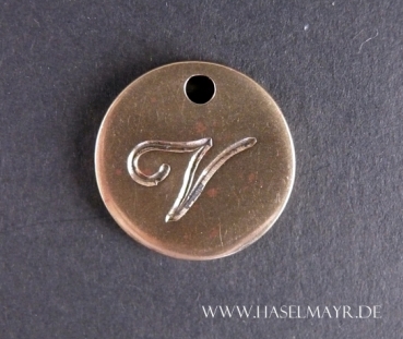 Messing klein: Buchstabe "V"