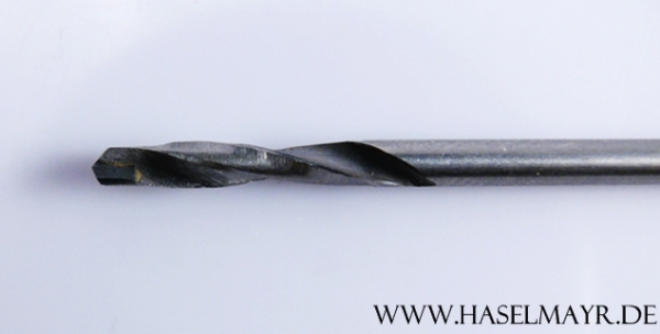 Spiralbohrer mit Hartmetallschneide 4,0 mm Typ N nach DIN 8037