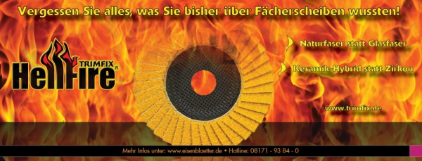 Trimfix Hellfire Fächerschleifscheibe 125 x 22,2 mm K 40/60