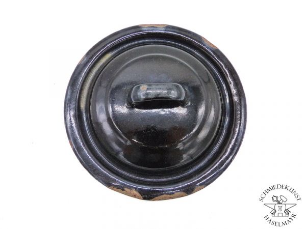 Email-Topf-Deckel schwarz Dm 160 mm
