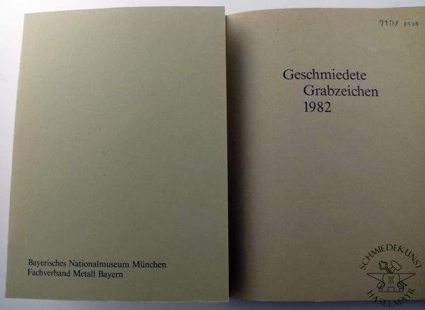 Geschmiedete Grabzeichen 1982