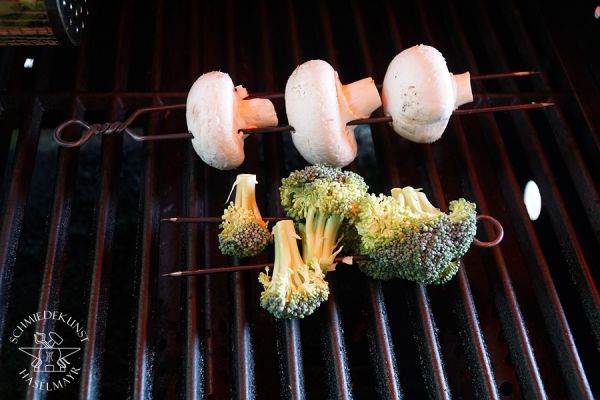 Grillspieß mit zwei Spießen mittel 195 mm