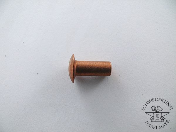 Linsenkopf-Niete Kupfer 4,2x9 mm