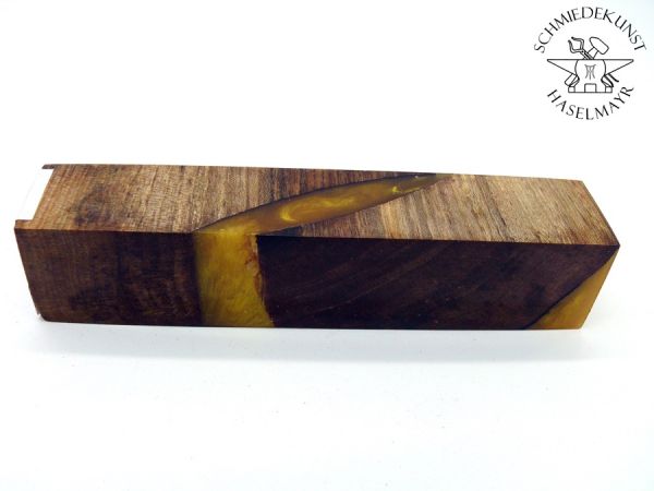 Hybridmaterial Holz stabilisiert + Epoxy Nr. 4