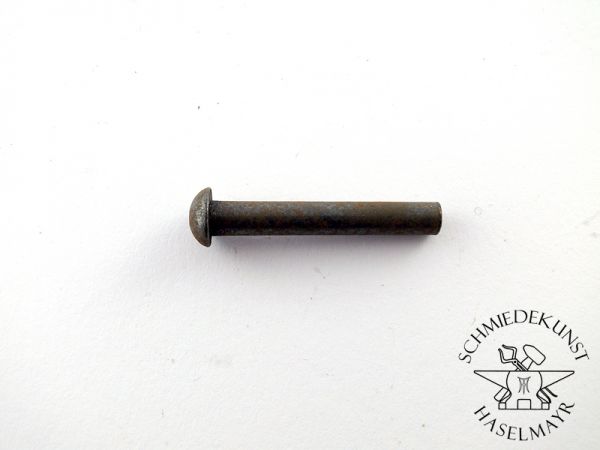 Halbrundnieten Stahl 7,5x27 mm