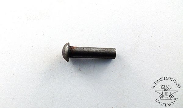 Halbrundnieten Stahl 6x20 mm