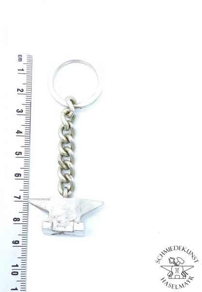 Schlüsselanhänger Miniaturamboss 925 Silber mit Kette