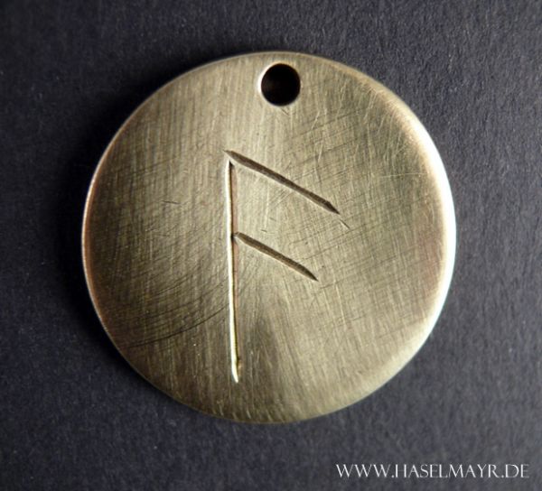 Rune Messing groß:Ansur/Ansuz/A