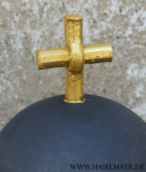 Grablampe handgeschmiedet mit Kreuz