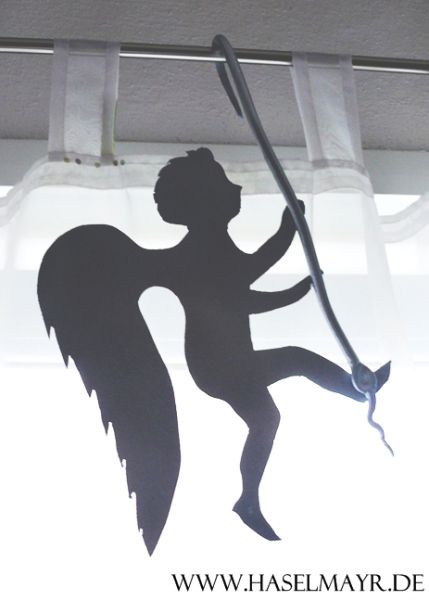 Hänge-Engel silber groß