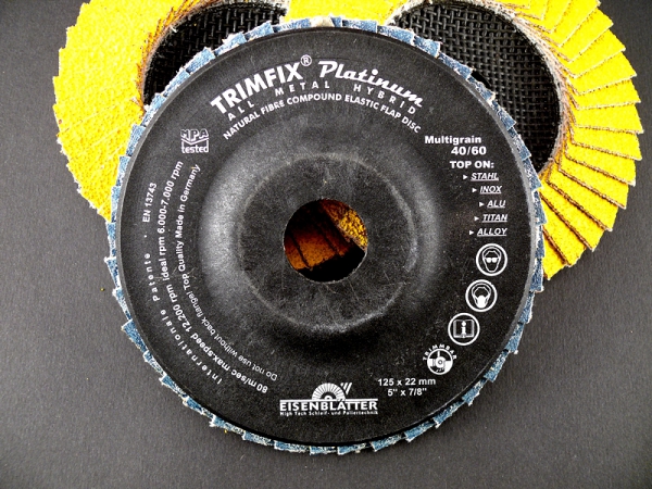 Trimfix Hellfire Fächerschleifscheibe 125 x 22,2 mm K 40/60