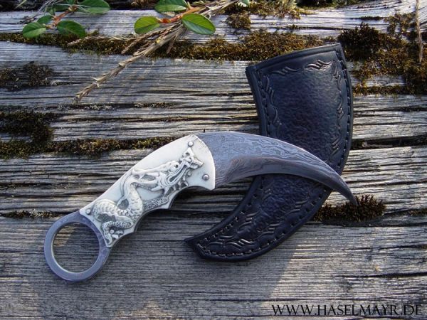 Karambit mit Drache VERKAUFT! Dieses Messer können wir für Sie anfertigen!