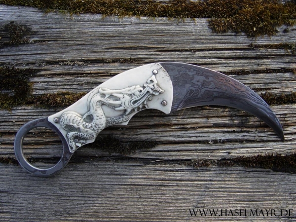 Karambit mit Drache VERKAUFT! Dieses Messer können wir für Sie anfertigen!
