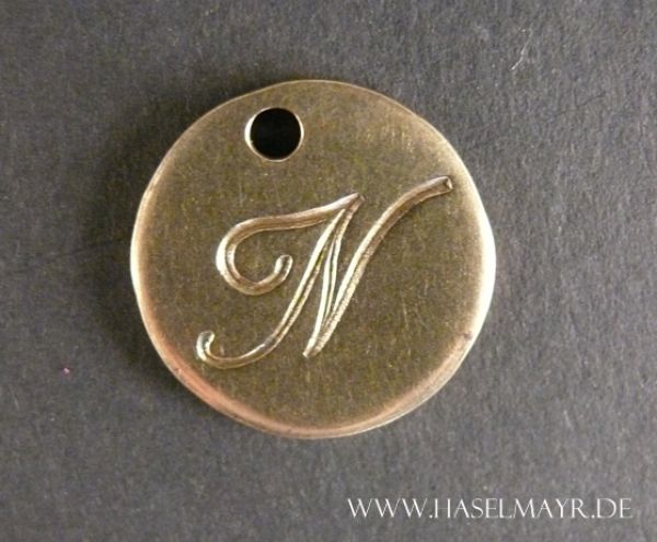 Messing klein: Buchstabe "N"