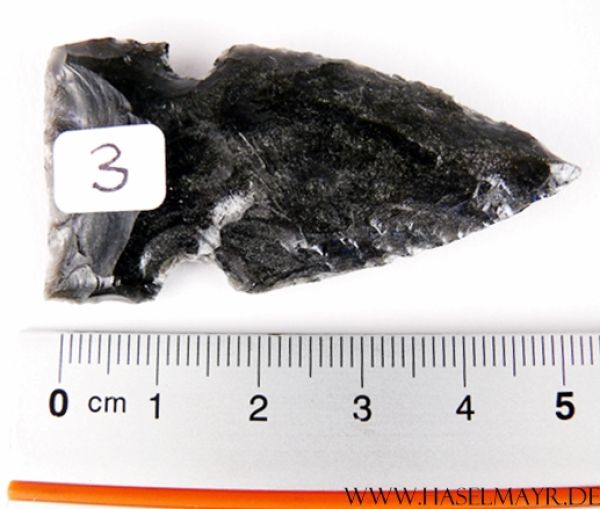 Pfeilspitze/Speerspitze aus Obsidian Nr. 3