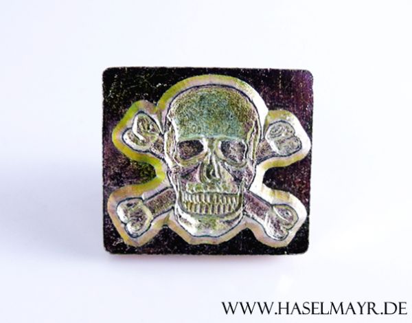 Punzierstempel-Prägestempel Totenkopf groß