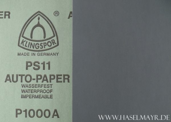 Schleifpapier Körnung 1000