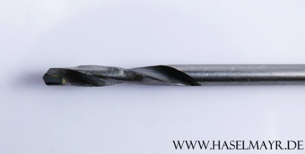 Spiralbohrer mit Hartmetallschneide 3,0 mm Typ N nach DIN 8037